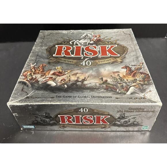 Risk 40th Anniversary Collectors Edition Board Game Hasbro 99% Complete Strategy - Picture 10 of 12